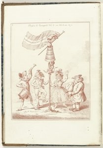 タイトルプリント ヴァン セリエ: オランダの再生、1795 オランダの再生 (オブジェクトのタイトル) Hollandia Regenerata (Italiaanse kopie) (シリーズタイトル) オランダの再生 : 再生されたすべての人々の鏡 (オブジェクトのシリーズ タイトル) 作： Anonymous