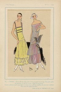 非常にパリジャン、1923年、No 10: 11. - 夕方。 - このクレープドレス...