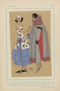 非常にパリジャン、1923年、No 11: 15. - AU BAL. - このベルベットのドレス... 作： Anonymous