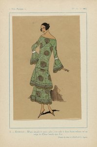 非常にパリジャン、1923年、No 11: 3. - エメラルド。 - 美しくシンプル... 作： Anonymous