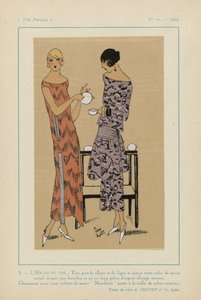非常にパリジャン、1923年、No 11: 5. - ティータイム。 - 格好いい... 作： Anonymous