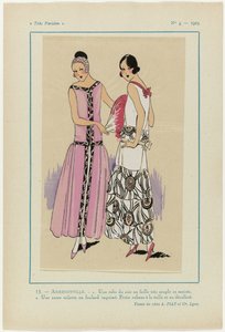 非常にパリジャン、1923年、No 5: 15.- ARMENOVILLE. - 1. イブニングドレス...