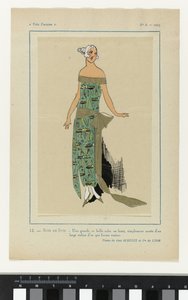 非常にパリジャン、1923年、No 6: 12.- JUNE EVENING. -大きくて美しいドレス... 作： Anonymous