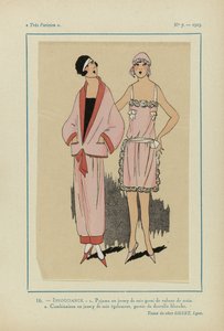 非常にパリジャン、1923 年、No 7: 16.- 注意。 - 1. シルクジャージーのパジャマ...