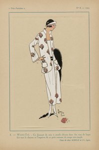 非常にパリジャン、1923年、No 8: 7.- WANG-TAÏ. - この絹のダマスク... 作： Anonymous