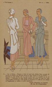 非常にパリジャン、1930年、No. 11: 9. - リビエラで... 作： Anonymous