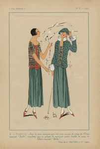 とてもパリジャン。 ファッション、シック、エレガンス 非常にパリジャン、1923、No 8: 2.- トンボ。 /モロッコサテンスカート... 作： Anonymous