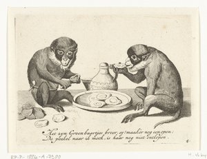 二匹のサルがカキを食べる 猿に代表される人間の様々な営み（連載タイトル） この世界で私が見ているものは何ですか？ / 