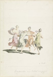 踊る 4 人の女性