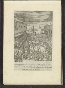 Viering van Vette Donderdag op het Piazzetta te Venetië Scenes uit het Venetiaanse leven (シリーズタイトル) Habiti d
