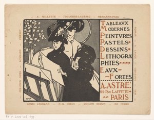 パリの美術商 Achille Astre の名刺