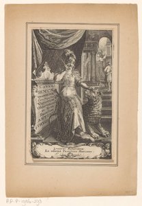 Vrouw は leeuw に会いました タイトル: Lucius Annaeus Seneca en Antonius Thysius, L. Annaei Senecae tragoediae, 1651 作： Anonymous