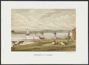 ザルトボメル近くのワール橋、1869年 Zaltbommel の鉄道橋 (オブジェクトのタイトル) オランダの主要鉄道橋（シリーズタイトル） 作： Anonymous