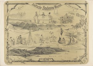デルフトの学生の世界、1876 年 Delta Student World (オブジェクトのタイトル) 作： Jウォルトマン（II）