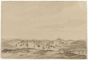 ハーグ近くの砂丘での砂の掘削、1846 年 作： Anonymous