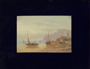 C. ブリューグナーの絵画の後の海の風景 作： Anonymous
