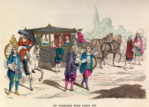 17世紀のルイ14世時代の馬車 - A coach, reign of King Louis XIV - private collection 作： Anonymous Anonymous