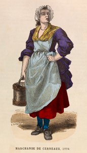 1774年のカーネル・ディーラー（クルミ） - Walnut Seller in 1774 - private collection 作： Anonymous Anonymous