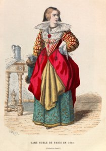 パリの貴婦人 1633年 - パリの貴婦人 17世紀 - 個人蔵 作： Anonymous Anonymous
