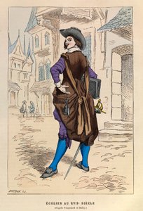 17世紀のパリのスカラー（学者、大学） - Scholar at Paris 17th century - private collection 作： Anonymous Anonymous