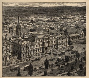 アデレード - オーストラリア - 1890年 - エングレービング 1890年