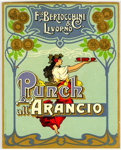 オレンジパンチの広告（Chromolithography 1905年 作： Anonymous Anonymous