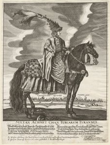 Ahmet III - Sultan Ahmed III (1673-1736) - Anonymous - 1710 - 銅版画 - 37,5x28 - Private Collection 作： Anonymous Anonymous