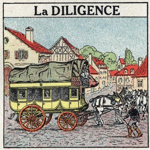 アニマルトラクション：ディリジェンス1925年の匿名のイラスト。個人蔵。 作： Anonymous Anonymous