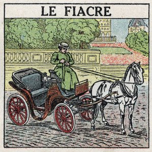 動物の牽引：フィアックル1925年の匿名のイラスト。個人蔵。 作： Anonymous Anonymous