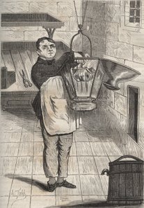 アンテルム・コレット（1785-1840）、ロシュフォールのバッグンで。ピエール・ザッコーネ（1817-1895）の『Histoire des bagnes depuis leur création à nos jours』（1877年）に掲載されている版画（Colonia Penale - Penal colony）。プライベートコレクション 作： Anonymous Anonymous