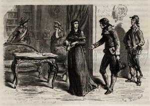 1793年6月1日、パリでのローラン夫人の逮捕 - ローラン夫人の逮捕（Manon Roland, nee Jeanne Marie Philippon 作： Anonymous Anonymous