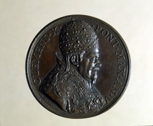 クレメンス10世（1590年～1676年）。銅メダルです。ミラノ