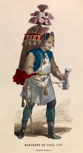 1774年のココナッツ・セラー - 個人蔵 作： Anonymous Anonymous