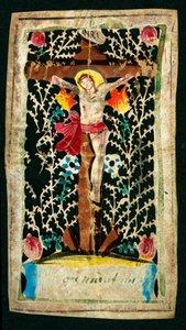 Crucifixion Pious image in the channel.INRI（I.N.R.I.）の刻印あり。個人蔵 作： Anonymous Anonymous