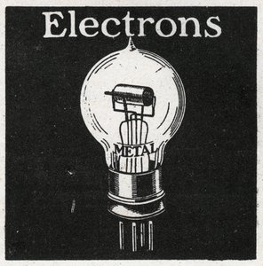 電気現象：電子。1925年の匿名のイラスト。個人蔵。