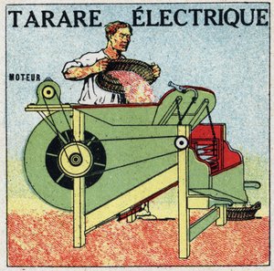 電気工具：電気タラーレの断面図。1925年の匿名のイラスト。個人蔵。 作： Anonymous Anonymous