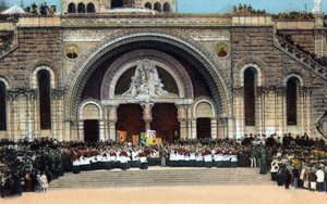 Tres Saint-Sacrement（聖なる秘跡）のロザリオとベネディクトの入場 - Lourdes - Hautes Pyrenees (65) 1930年頃。 作： Anonymous Anonymous