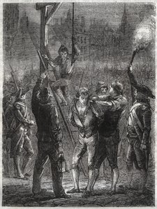 ファブラス侯爵トマ・ド・マヒ（1744-1790）の処刑 - 2月19日、パリ 作： Anonymous Anonymous