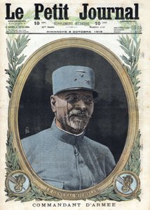 第一次世界大戦1914-1918（第14次世界大戦-第18次世界大戦）。ジョセフ・アルフレッド・ミシェラー将軍（1861-1931）の肖像 1916年10月8日付「Le Petit Journal」にて 作： Anonymous Anonymous