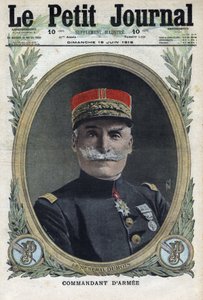 第一次世界大戦1914-1918（第14次世界大戦-第18次世界大戦）。フランスの将軍ピエール・デュボア（1852-1924）の肖像。1916年6月18日、「Le Petite Journal」にて。個人蔵 作： Anonymous Anonymous