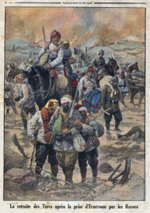 第一次世界大戦1914-1918（第14-18次大戦）。ロシア軍がエルゼルムを占領した後のトルコ軍の退却。Le Petite Journal "にて、1916年02月27日。個人蔵 作： Anonymous Anonymous