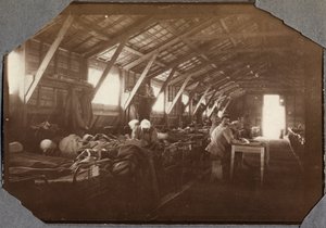 第一次世界大戦1914-1918年：フランス、ローワーノルマンディー（Lower Normandy）、英仏海峡のクービル（Couville）にある負傷したフランス軍兵士のバラック。匿名の撮影1917年5月。個人コレクション、ステラ 作： Anonymous Anonymous