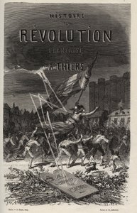アドルフ・ティエールの「フランス革命史」1866年版の表紙。個人蔵。 作： Anonymous Anonymous