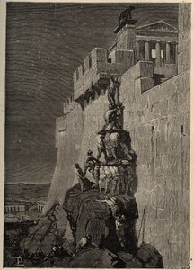 議事堂を占拠しようとするガリア人（紀元前390年） - ガリア人の侵略からローマの議事堂を守るガチョウ - - 彫刻 1890年 作： Anonymous Anonymous