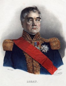ジョルジュ・ムートン・ド・ロボー（1770-1838）、フランスの元帥 - 匿名 - 1835 - リトグラフ、水彩 - 32x24 - 個人蔵