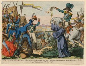 Guerre russo-turque de 1828-1829 - ロシア観測隊は5月6日のプルース川横断の指揮を受ける。 作： Anonymous Anonymous