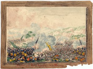 1828-1829年のロシア・トルコ戦争 - 1829年5月のプロバディア付近の戦い - 匿名 - 1829年 - 紙に水彩 - 21,8x29,8 - 個人蔵 作： Anonymous Anonymous
