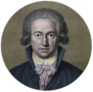 ヨハン・ヴォルフガング・フォン・ゲーテ（1749-1832）。ドイツの作家。エングレーヴィング 19世紀 - ドイツの作家、ヨハン・ヴォルフガング・ゲーテ（1749-1832）の肖像 作： Anonymous Anonymous