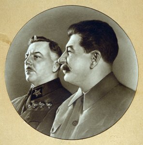 ヨセフ・スターリンとクリメント・ヴォロショロフ（Vorochilov 作： Anonymous Anonymous