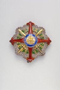 二つのシチリア王国-再会の聖ゲオルギオス騎士団：騎士のプレート、大きなネックレス-1819年頃 作： Anonymous Anonymous